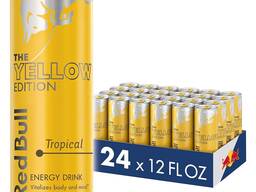Bebida energética Red Bull, tropical, edición amarilla, 12 onzas líquidas (paquete de 24)