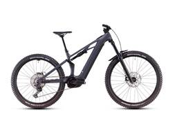 Bicicleta eléctrica de enduro Cube Stereo Hybrid ONE77 HPC Race 800, color negro