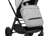 Carrito de bebé 2en1 con capazo Tiffany Gris Claro Kikaboo - foto 4