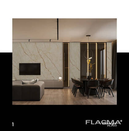Paneles decorativos para paredes de PVC 1220x2800x3 mm