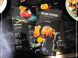 Дизайн и печать меню