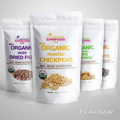 Garbanzos tostados orgánicos 2 LB Certificado orgánico USDA Sin sal Merienda saludable