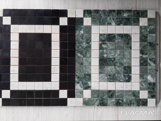 Mosaicos de piedra natural (mármol, ónix, jade, jaspe, serpentina, basalto)